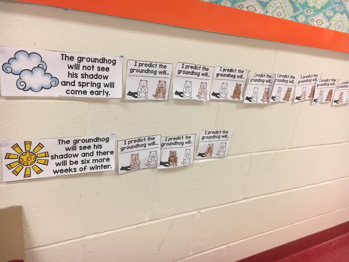 Bmcelroy777's tweet photo. Read an expository text about the ground hog, then we made our predictions. @LampasasTCE #ReadOnLampasas https://t.co/1kYQ58lIXk