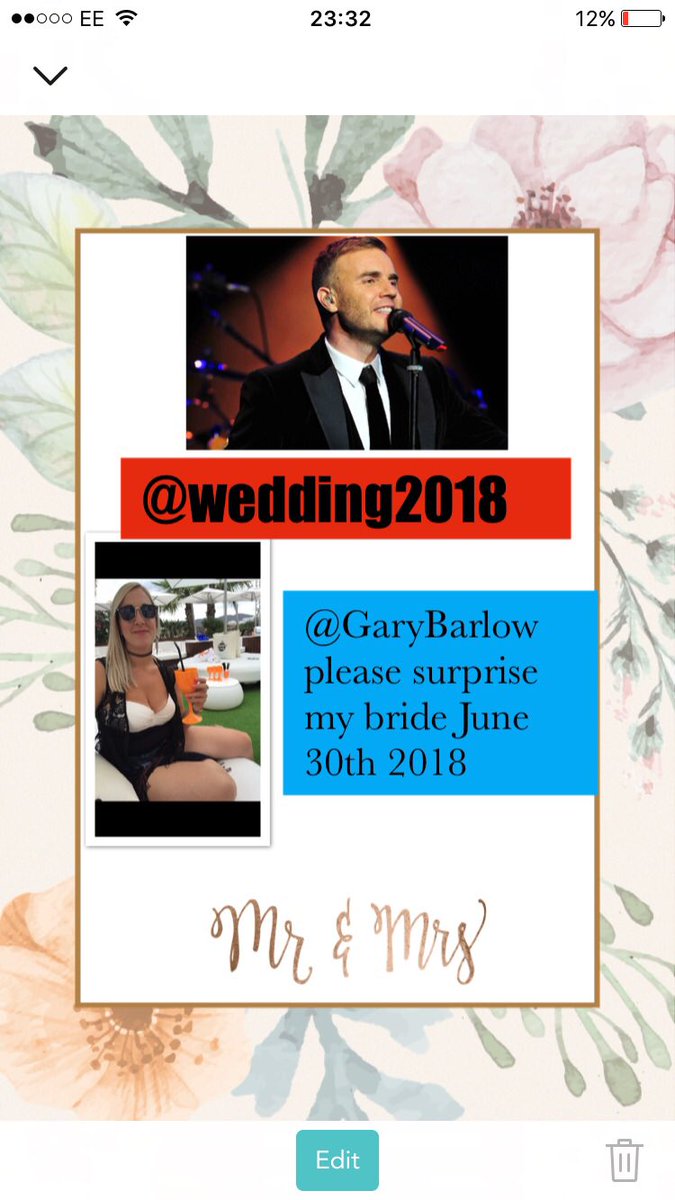 wedding2018's tweet photo. Swimming tonight @GaryBarlow so got a hour to tweet before the future bride is back #secretcampaign #onemanarmy #BIGLOVE #surprisemybride https://t.co/zCW54iSgEs