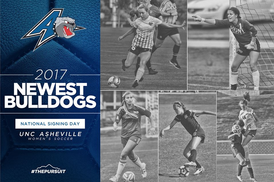 UNCAvlBulldogs's tweet photo. .@coachdemko Announces Addition of Five to @UNCA_WSOCCER program (story) #ThePursuit 
https://t.co/BntjoaPDkK https://t.co/jf1TodzVba