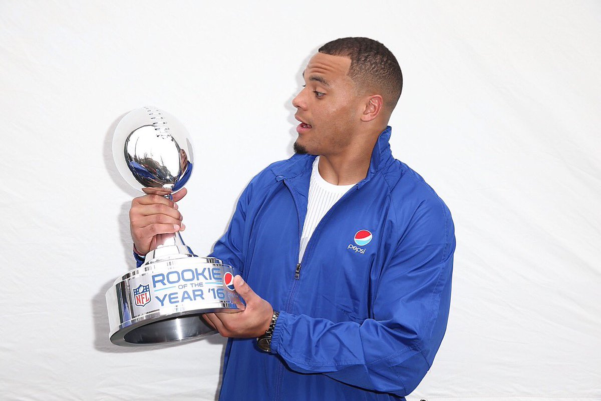 dak's tweet image. Thank you fans for voting me your 2016 @pepsi rookie of the year