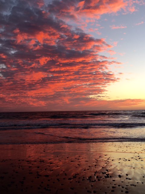 Seeing clouds on the horizon not as an impending storm, but as a way to add color to the sunset sky, is a sign you are closer to #happiness.