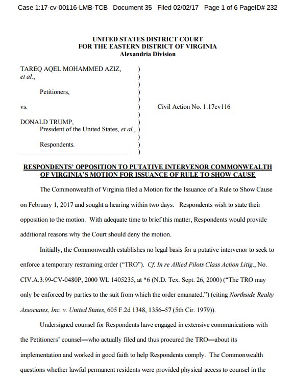 southpaw on Twitter "Virginia (!) moves for a contempt order. via
