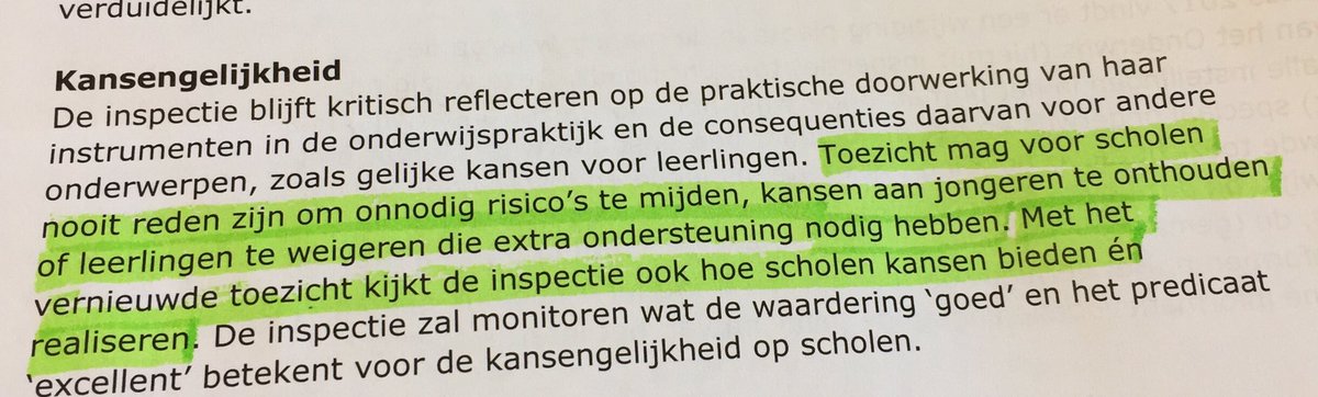 PCPOWestland's tweet photo. De minister spreekt duidelijke taal. Nu de inspectie nog. Passend onderwijs mag geen molensteen zijn bij oordeel inspecteur @trouw @PO_Raad https://t.co/w1PwE0hBZI