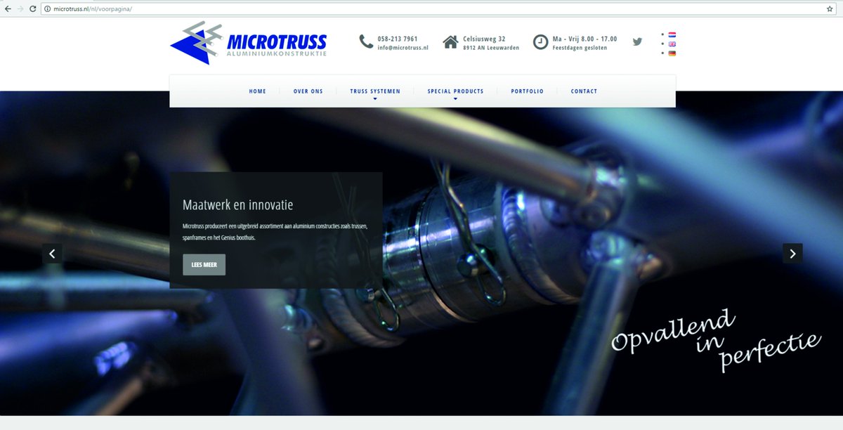 Microtruss's tweet image. Wij nodigen u graag uit voor een bezoek aan onze nieuwe website microtruss.nl !