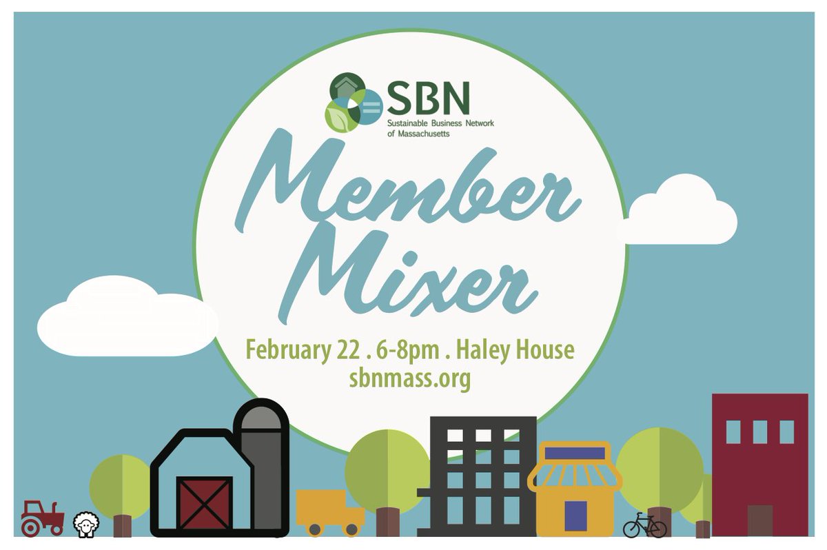 #sbnmass networking events are back! Register now for our #membermixer on Feb 22 6-8pm @ @HHBakeryCafe. tix go fast! bit.ly/2kpvgbB