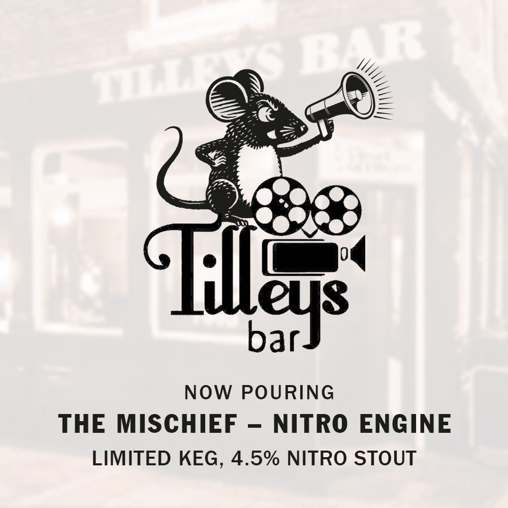 HarviestounBrew's tweet image. Is beer going to be a #weekend feature? Make sure it&apos;s our limited edition #NitroEngine. The 4.5% nitro stout is now pouring @TilleysBar.