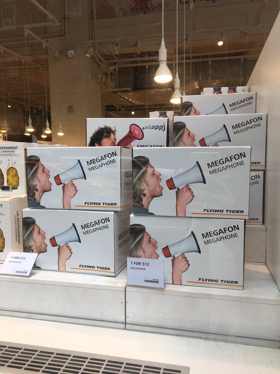 JessicaPilot212's tweet photo. It's now normal to see megaphones advertised in shop windows. #protestnation https://t.co/9QaErKIg5X