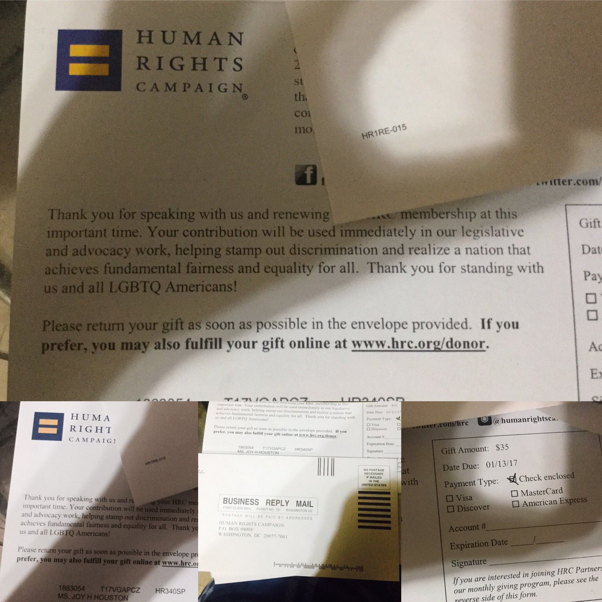 JH_Houston85's tweet photo. I'm Donating $ 35 To One of The Civil Right Organizations, The Human Rights Campaign(@HRC) #FridayMotivation #LGBTrights #support #DoingGood https://t.co/XNkVvQzisY