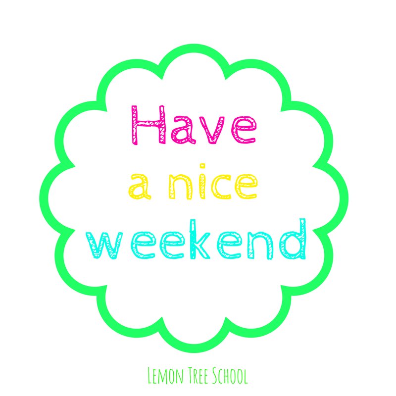 lemontreeschool's tweet photo. Bon cap de setmana! #lemontreeschool https://t.co/okQIkdIZLK