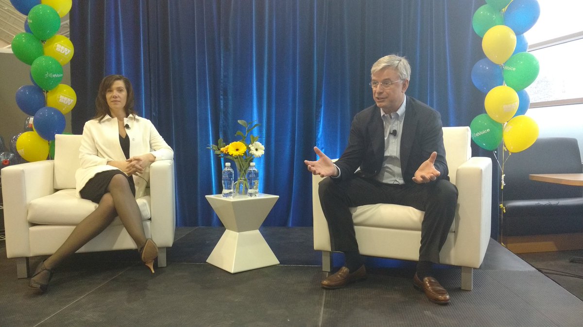 AgentRobins's tweet photo. CEO Hubert Joly talking about the amazing client experience that we create in Canada! https://t.co/srNFOq1IKO