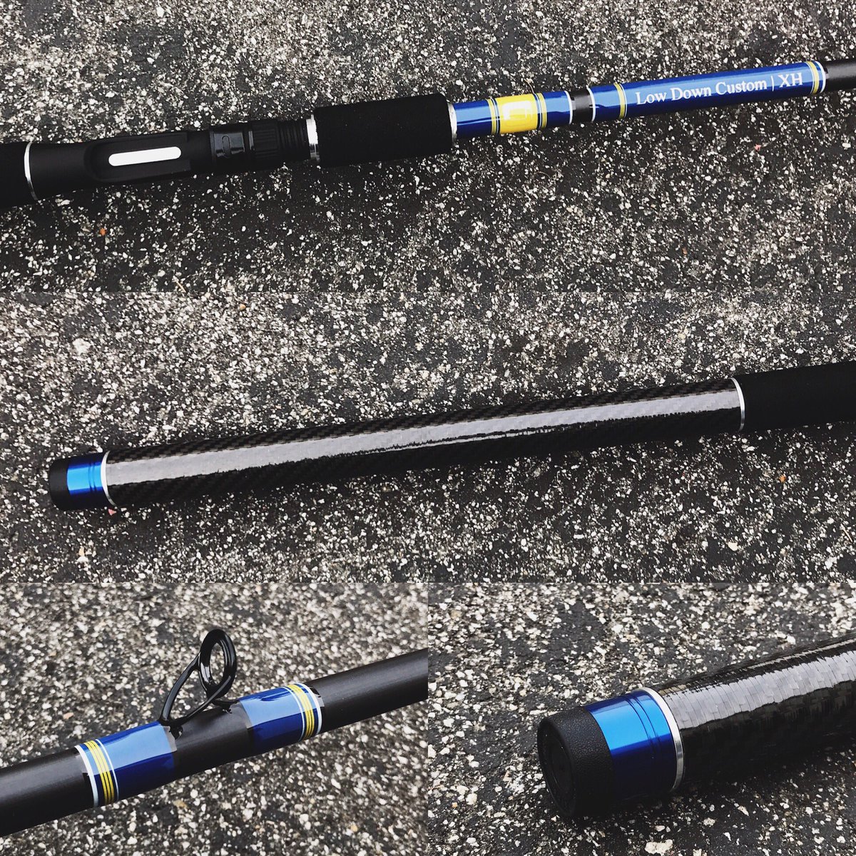 Low Down Customs on X: Low Down Customs 8'6, XH • Blue, Yellow, White  • ST Trigger • Foregrip