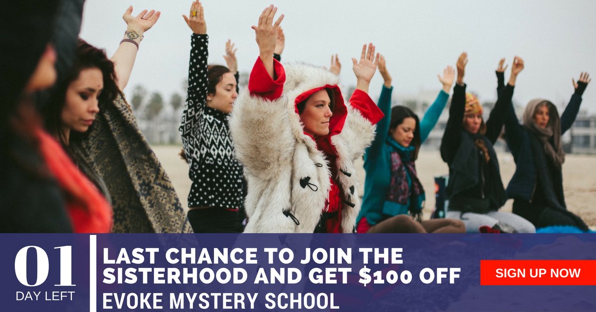 LiveAllofYou's tweet photo. Last day to register for @LaraCatone’s Evoke Mystery School! Save $100 w/ code “ArtemisAmyS”: https://t.co/PipXg5y9lf #priestess #embodiment https://t.co/uoYEGBTLmI