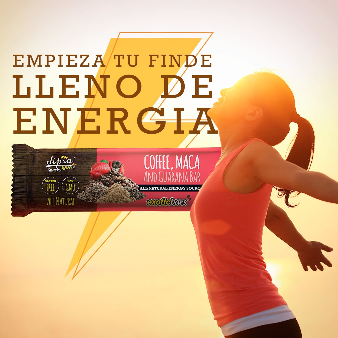 SnacksDeVida's tweet photo. Energizate con la mezcla de superfoods y frutas en nuestra barra de Café, Maca y Guarana para comenzar cada finde con energía! #SnacksDeVida https://t.co/rt6zqcIuzH