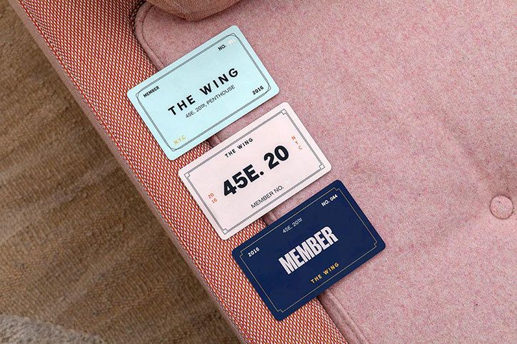 itsnicethat's tweet photo. All-female Pentagram team designs branding for a women’s social club in New York > https://t.co/Fmx3MGtQyY https://t.co/DyG8edXtIy