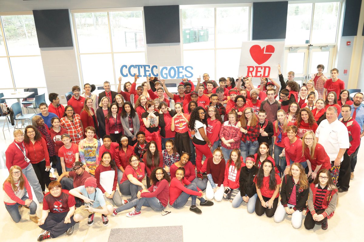CCTEC_Principal's tweet photo. Go Red For Women at CCTEC! #CCTEC https://t.co/jLlEYdAE1P