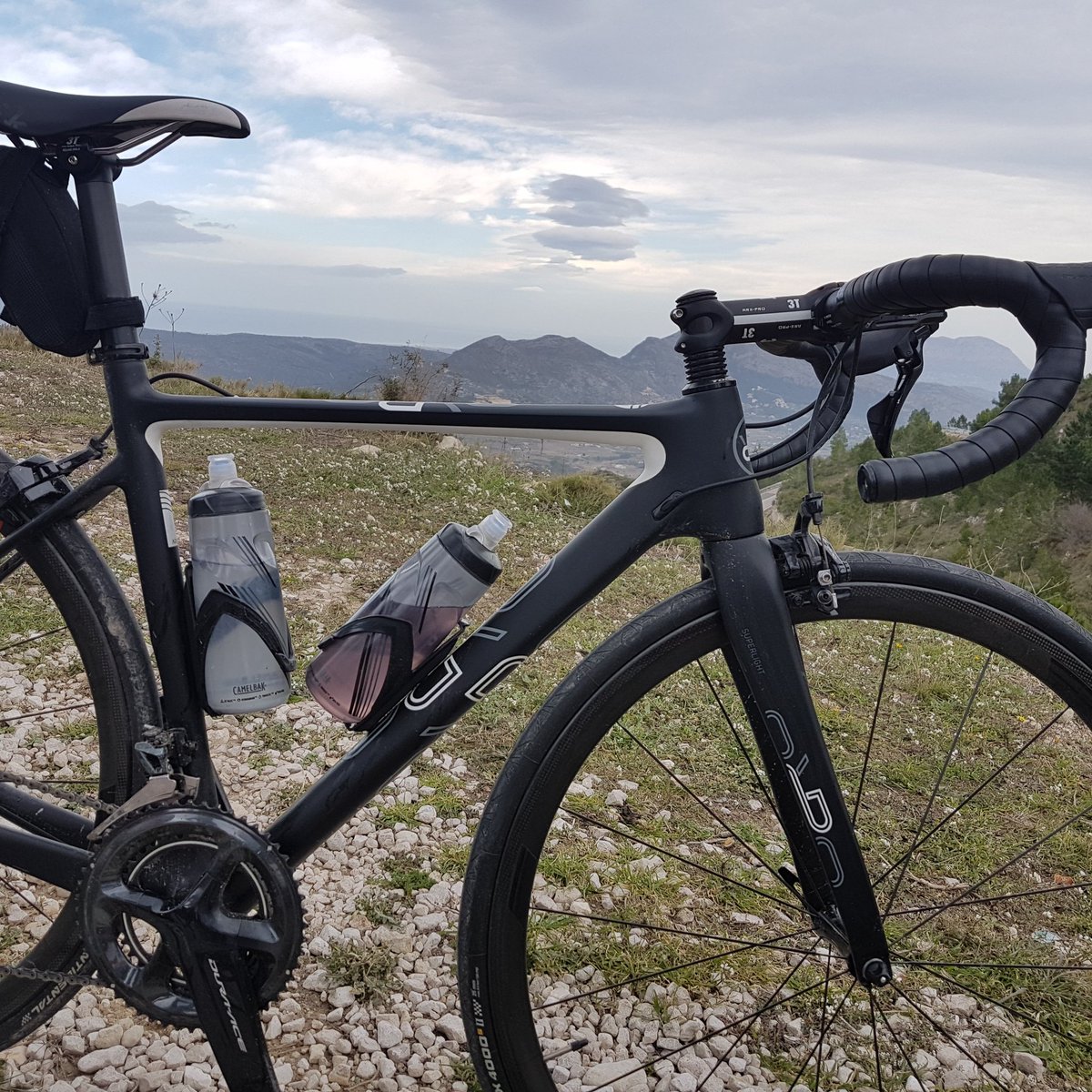 EdwardesCycles's tweet photo. Custom @OrroBikes Aira top of Coll De Rates @RideShimano #durace9100 @3TCycling big thanks to @IrideUK #great #bike #speedforfree https://t.co/ruz2ZcdFPV