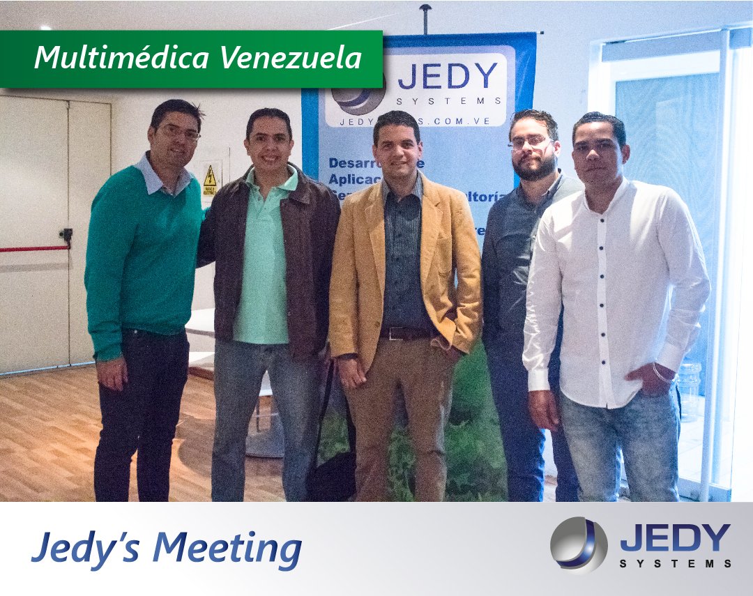 JedySystems's tweet photo. Agradecidos con la empresa Multimédica Venezuela por su presencia en el #Evento Jedy's Meeting. Dispuestos a cumplir #Metas juntos. https://t.co/C0F7WOHVcQ
