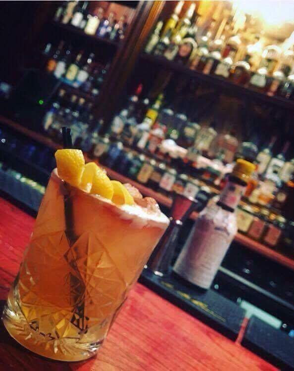 One of our 51% classic cocktails, the bourbon sour. Heaven Hill old style bourbon with lemon juice, egg white &amp; sugar. 2-4-£10 on classics.