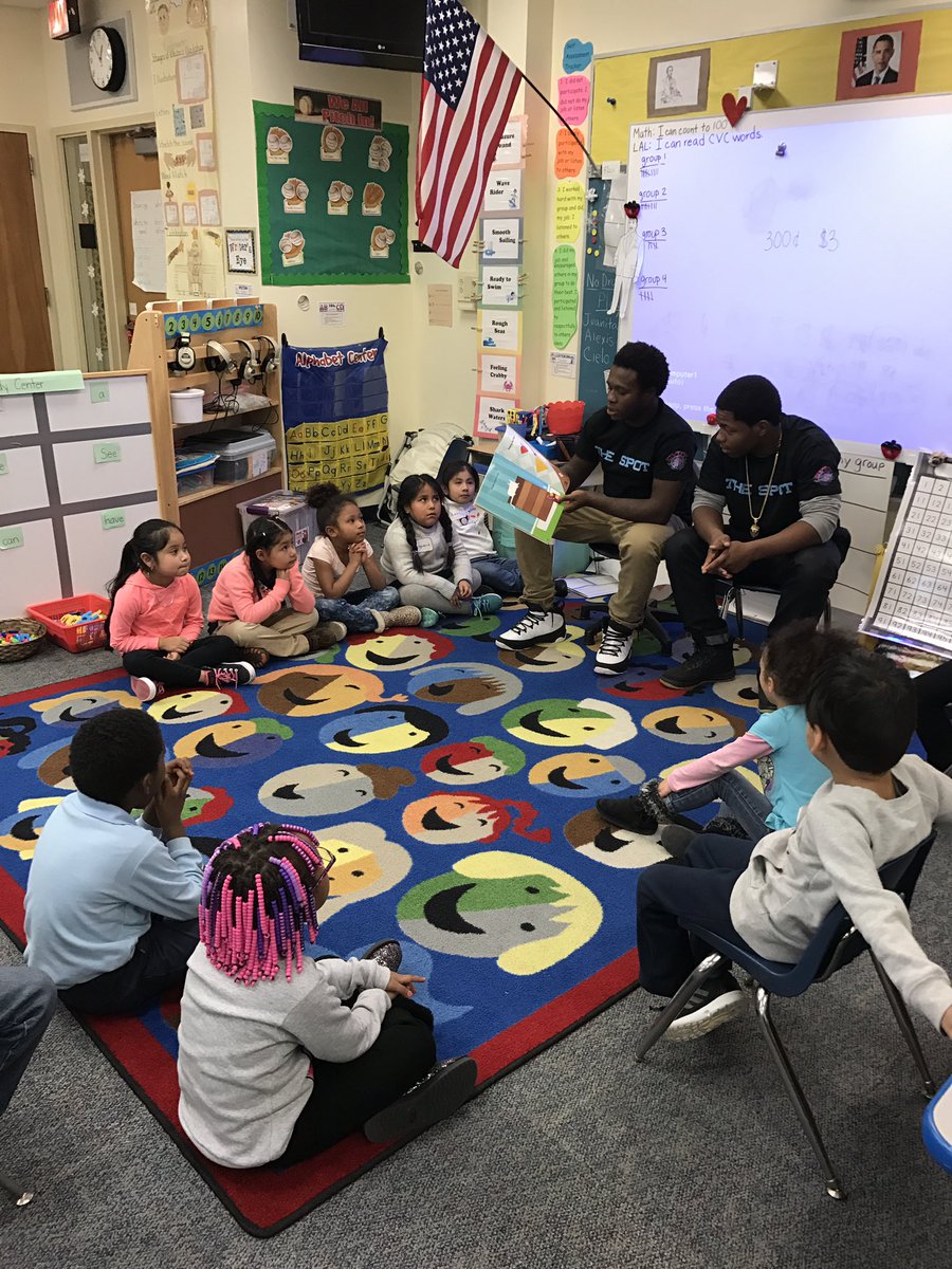 Kindergarteners having an awesome experience learning from our fantastic Junior Achievement visitors! #thankyouAPHS