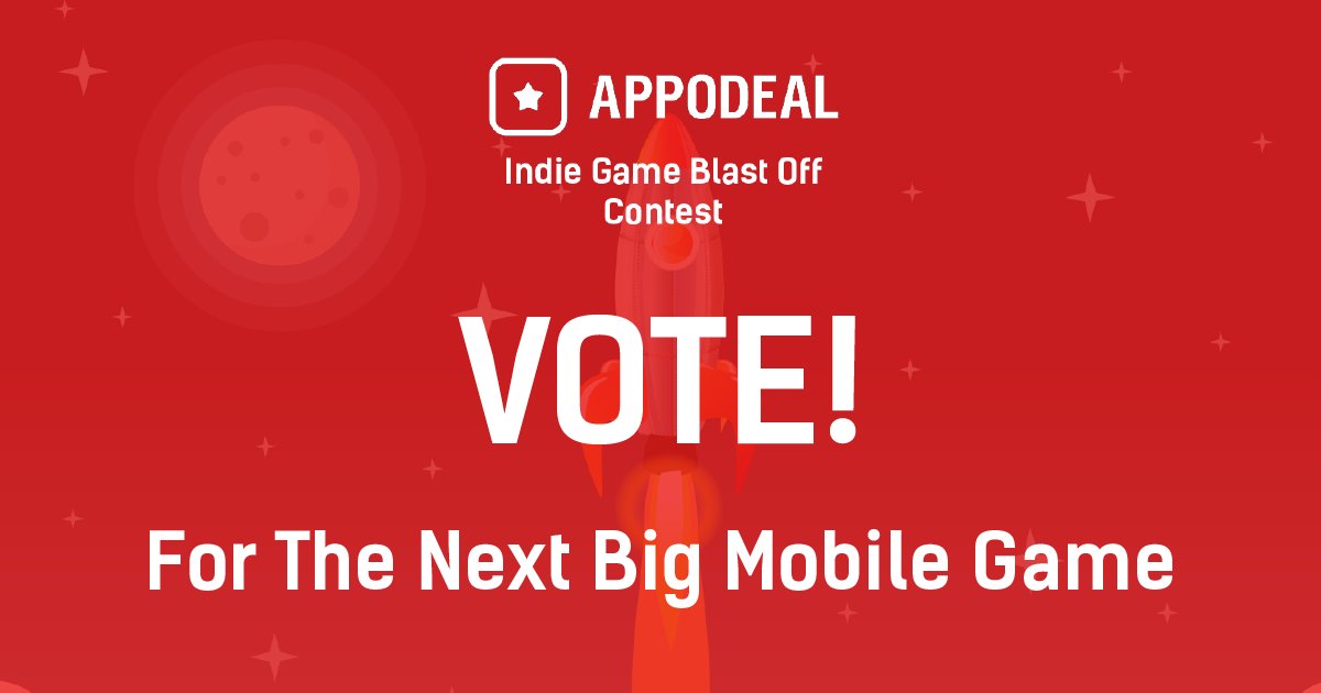 AppodealStack's tweet image. Hundreds entered but only 1 will win! 

Vote the winner of the @appodeal Indie Game Blast Off Contest! buff.ly/2kXZlSQ