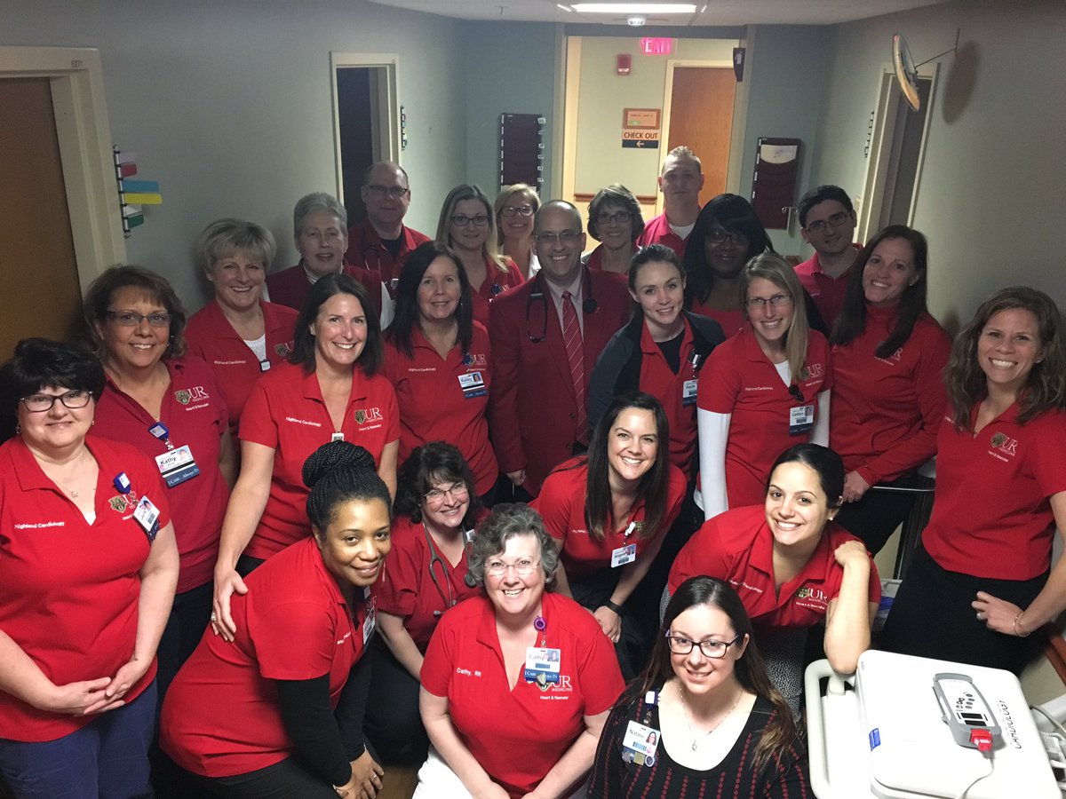 ChadTeeters's tweet photo. Highland Cardiology in Rochester, NY Goes Red #GoRedForWomen @NYSCACC @aha https://t.co/Sghn3kbDPb