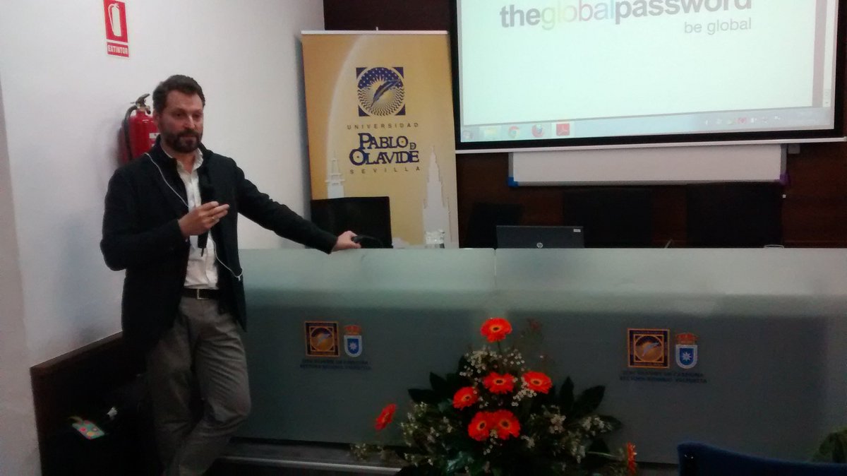 olavidecarmona's tweet photo. Comienza el turno de preguntas tras la presentación de @globalpassword en congreso @shiftinorality @pablodeolavide https://t.co/OPz5lRhRHY