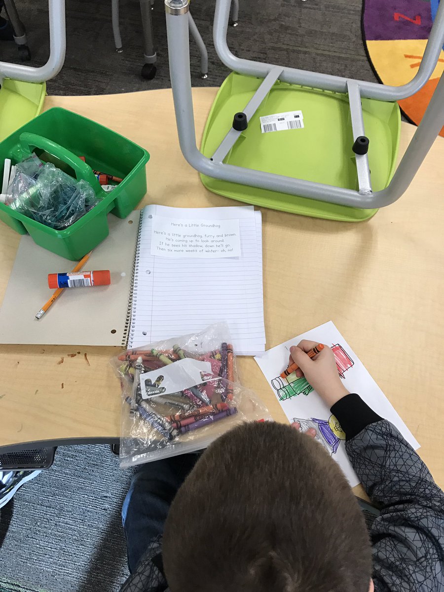 MissThomann1I's tweet photo. Kindergarten is working on our poem of the week! We can't wait to read these with our families. #MorrisJays https://t.co/Kw8zsFH0kG