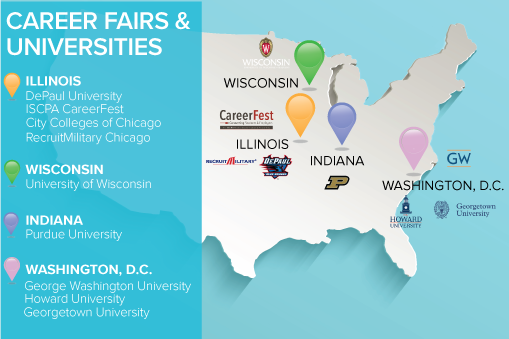 SmithBucklinJob's tweet photo. See us @ Purdue's Hospitality &amp; Tourism Management Fair 2/7. Next: ISCPA CareerFest 2/15, Georgetown 2/17 &amp; City Colleges 2/23 #CareerFair https://t.co/zshOO1hJll