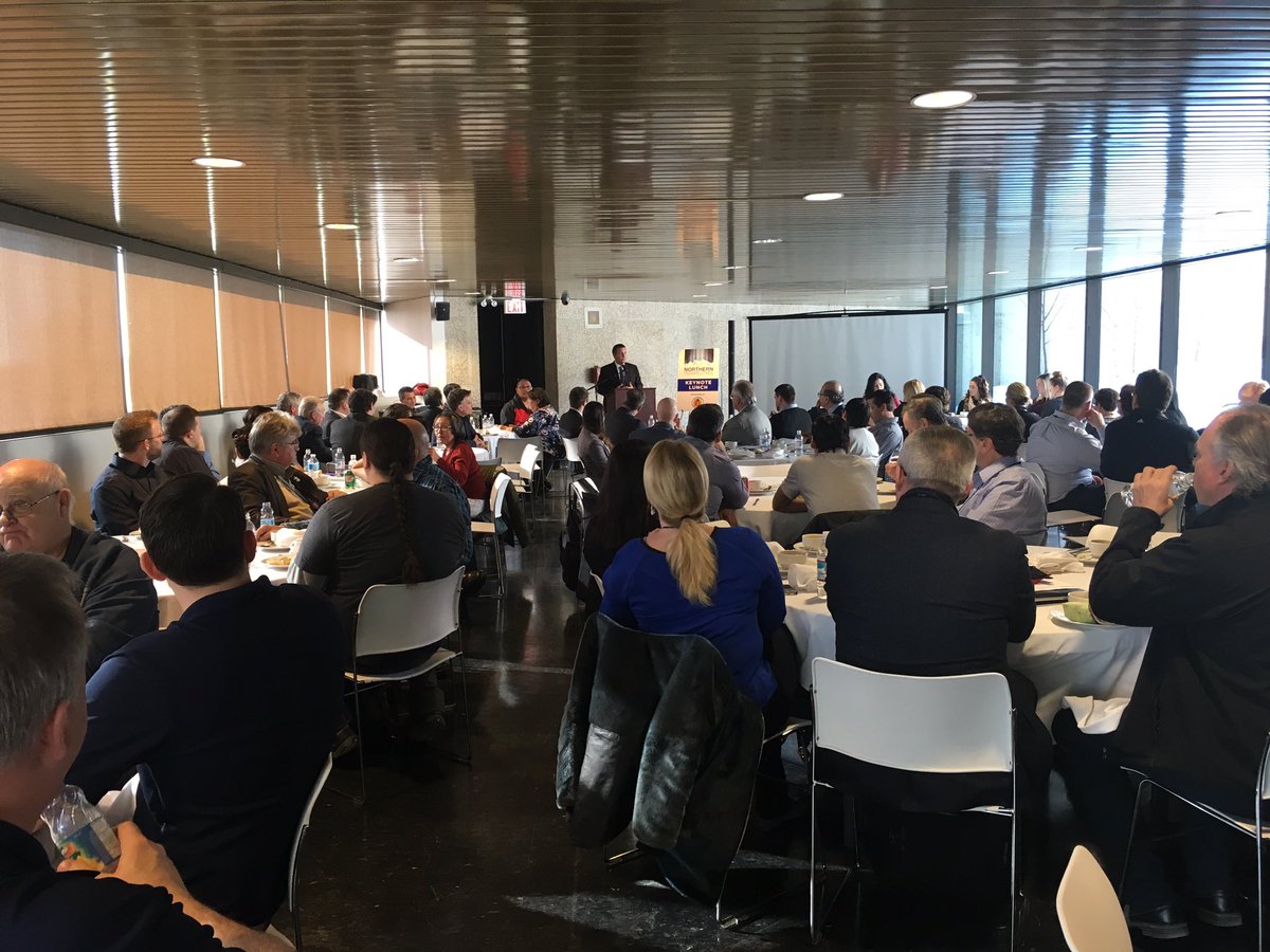 NorPerspectives's tweet photo. Full house for our Keynote Lunch with @Min_CliffCullen and @PeterTaptuna #NorPers17 https://t.co/CzUsyJYD07