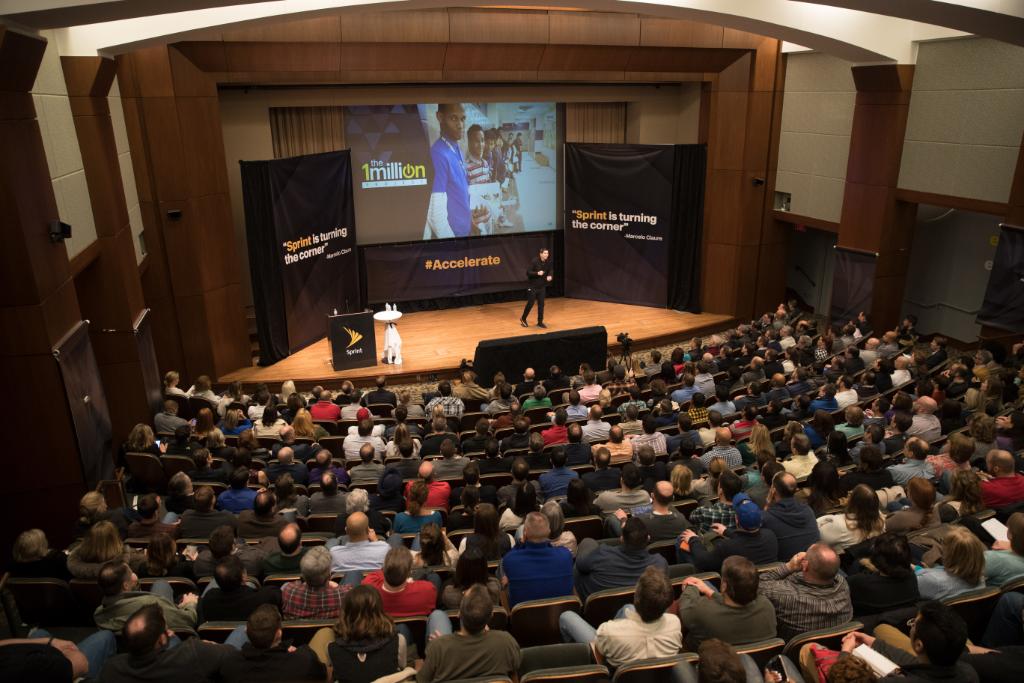 The energy from everyone @Sprint is awesome!! I’m tremendously proud of our accomplishments &amp; ready to #ACCELERATE our progress in 2017!