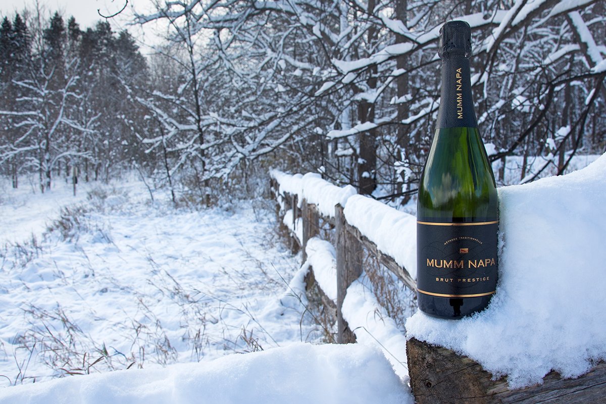 Snowed in. Bubbles out. #BetterWithBubbles