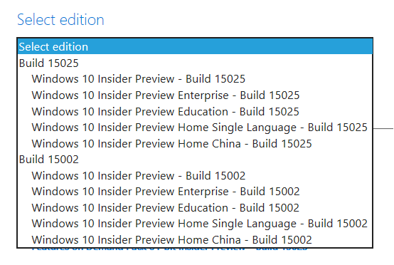 Descarga ya las Imágenes ISO de Windows 10 Build 15025