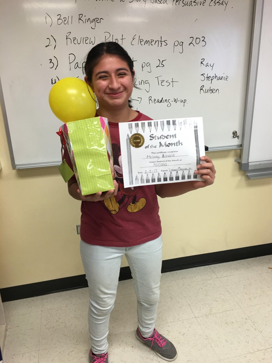 NicasaBHS's tweet photo. Congratulations to Melody, Nicasa's January student of the month at @JTMMScougars #NicasaSaveLives #AfterSchoolProgramsRock https://t.co/7d0TauiGQs