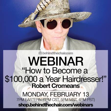 If you want to make more $$ (and who doesn't?), don't miss <a href="/ROBERTCROMEANS/">RobertCromeans</a> webinar on <a href="/behindthechair_/">Mary Rector</a> next week! shop.behindthechair.com/shop/webinar-r…