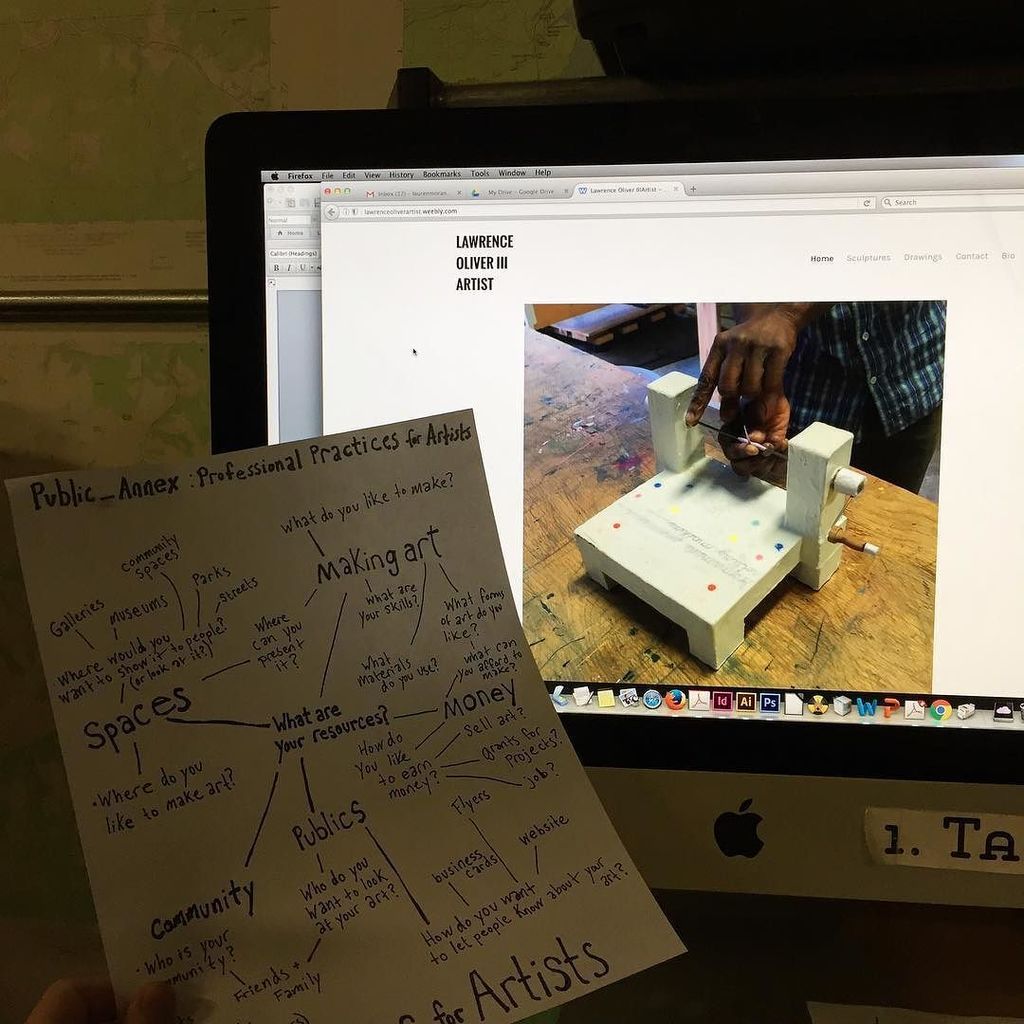 ASPpsu's tweet image. A few artists braved the ice this morning for week 2 of my Professional Practices for Arti… ift.tt/2k5eRIo