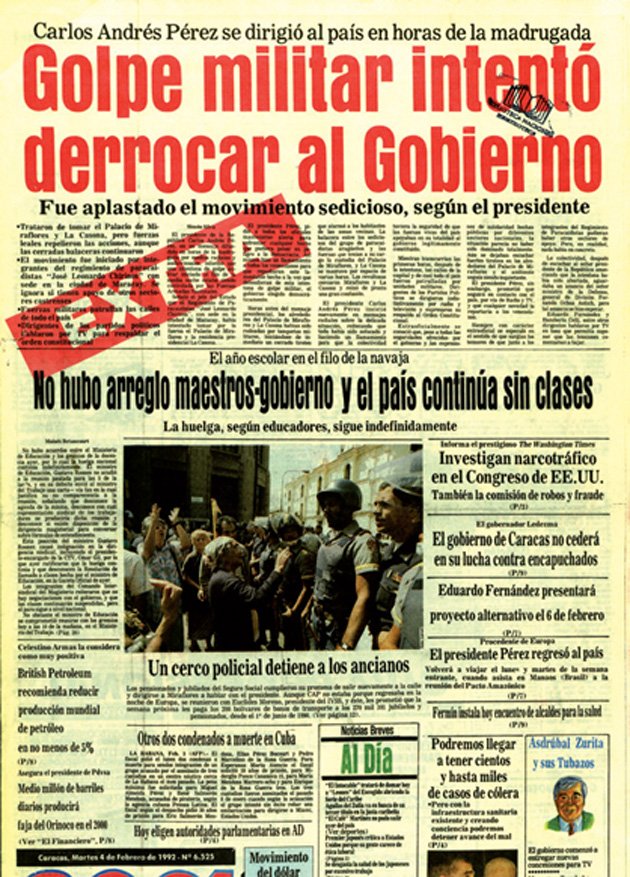 Norys_Acosta_C's tweet photo. #4Feb de 1992 #OperacionZamora La intentona golpista fracasó, no logró sus objetivos y los rebeldes se rindieron. @GenPenaloza https://t.co/SDcFuFsQzb