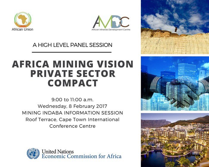 wagio2010's tweet photo. Join @amdc_amv at @CTICC_Official roof terrace on 8 Feb for a high level panel session on the Africa #MiningVision Compact https://t.co/QvssmQK9Xe