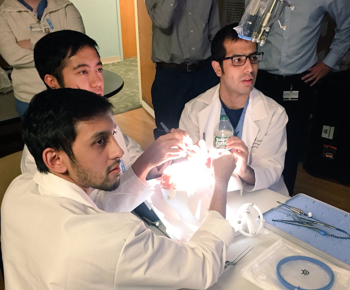 BrainSimulator's tweet photo. With #BrightMatter, everyone in the OR has an optimal view of the surgical field - resection of a simulation meningioma @NorthwellHealth https://t.co/xPowxzrrFA