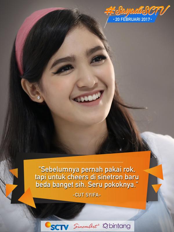 SCTV's tweet photo. Menurut pengakuan @CutSyifaa, ini menjadi tantangan karena sebelumnya belum pernah memerankan cheerleaders. #SayaDiSCTV #SCTV20Feb https://t.co/lvIj8kjafH