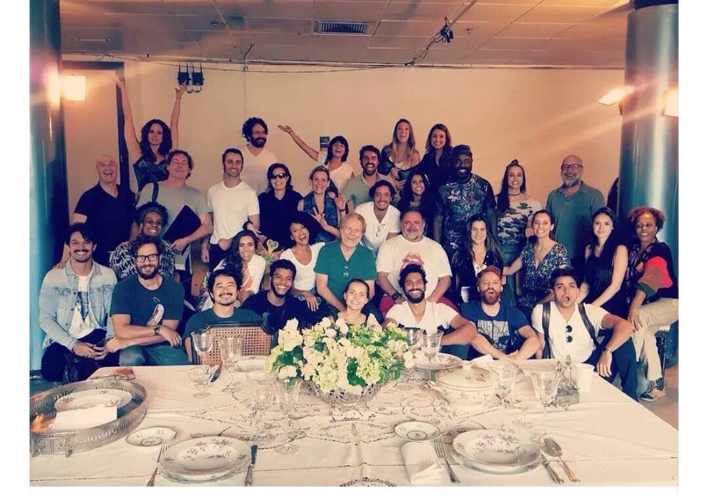 Mais um momento na preparaçao dos atores da novela #NovoMundo <a href="/gshow/">gshow</a> #AndreDias