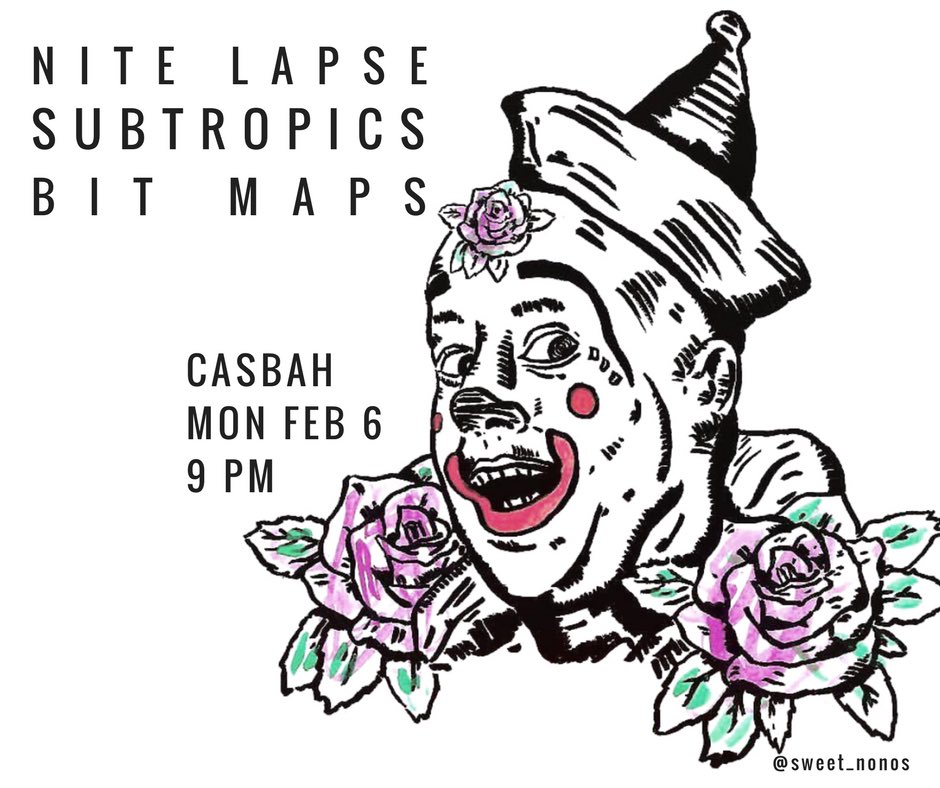 This poster was inspired by the leader of the free world. See you <a href="/casbahsandiego/">Casbah (San Diego)</a> on Monday with Nite Lapse &amp; <a href="/wearebitmaps/">Bit Maps</a>, which rhymes.