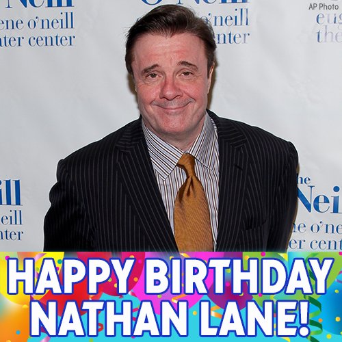 Happy 61st Birthday to actor Nathan Lane! 
