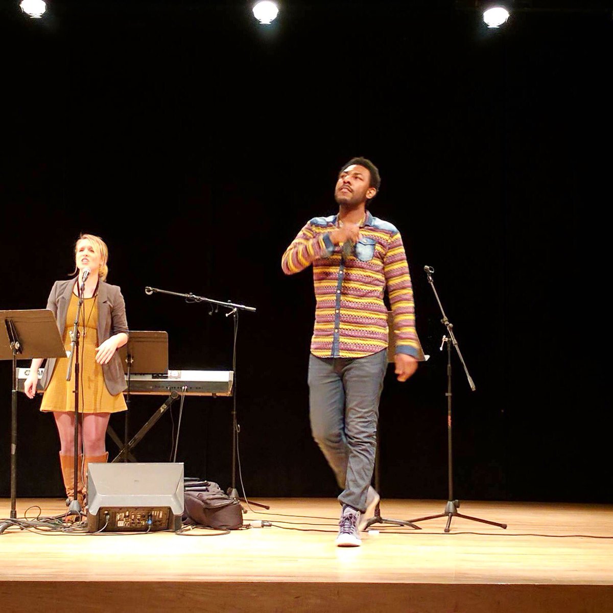 TrevMoMatic's tweet photo. Performing "Young &amp; Alive" and "Girls" at the 2017 Winter @UN @YouthAssembly with support of @SDSNYouth @IYAFP @GlobalCenters @UNWOMEN4Youth https://t.co/nOdXXJ9aAD