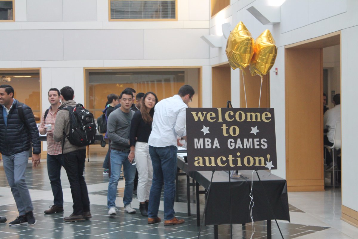 DukeFuqua's tweet photo. Today's silent auction benefits #SpecialOlympics. Part of our annual MBA Games fundraising effort started in 1989 #FuquaServes @SONC_BeAFan https://t.co/JE0UQOhOPC