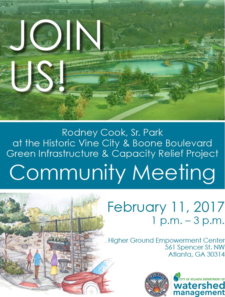 ATLWatershed's tweet photo. We hope you all can make our community meeting discussing 2 of our #DWMProjects. https://t.co/FK3pOJEVKk