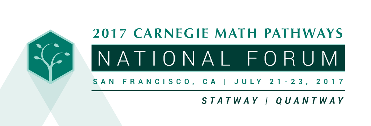carnegiemath's tweet photo. Our 2017 Carnegie Math Pathways National Forum will be held on 7/21-7/23 in SF. Reg. info &amp; call for proposals coming soon! #pathwaysforum https://t.co/qbkVY8n1GJ