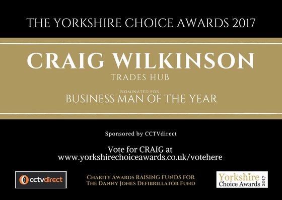 Could You Vote For Me bit.ly/2jfKhPX

Biz Man Of Year - Select Craig Wilkinson 

Biz Of Year - Select Trades Hub Sheffield

#KPRS