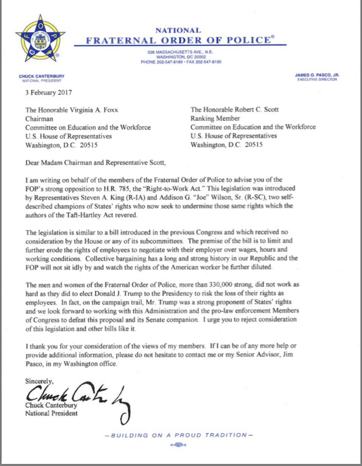 FOP Legislative tweet media