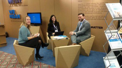 usacartonlab's tweet photo. #Cardboard #booth at #Locworld32 in Montreal (Canadá) https://t.co/dAA37JrpyQ #cardboarddesign #cardboardbooth #cardboardchair https://t.co/QyC3WngB3I