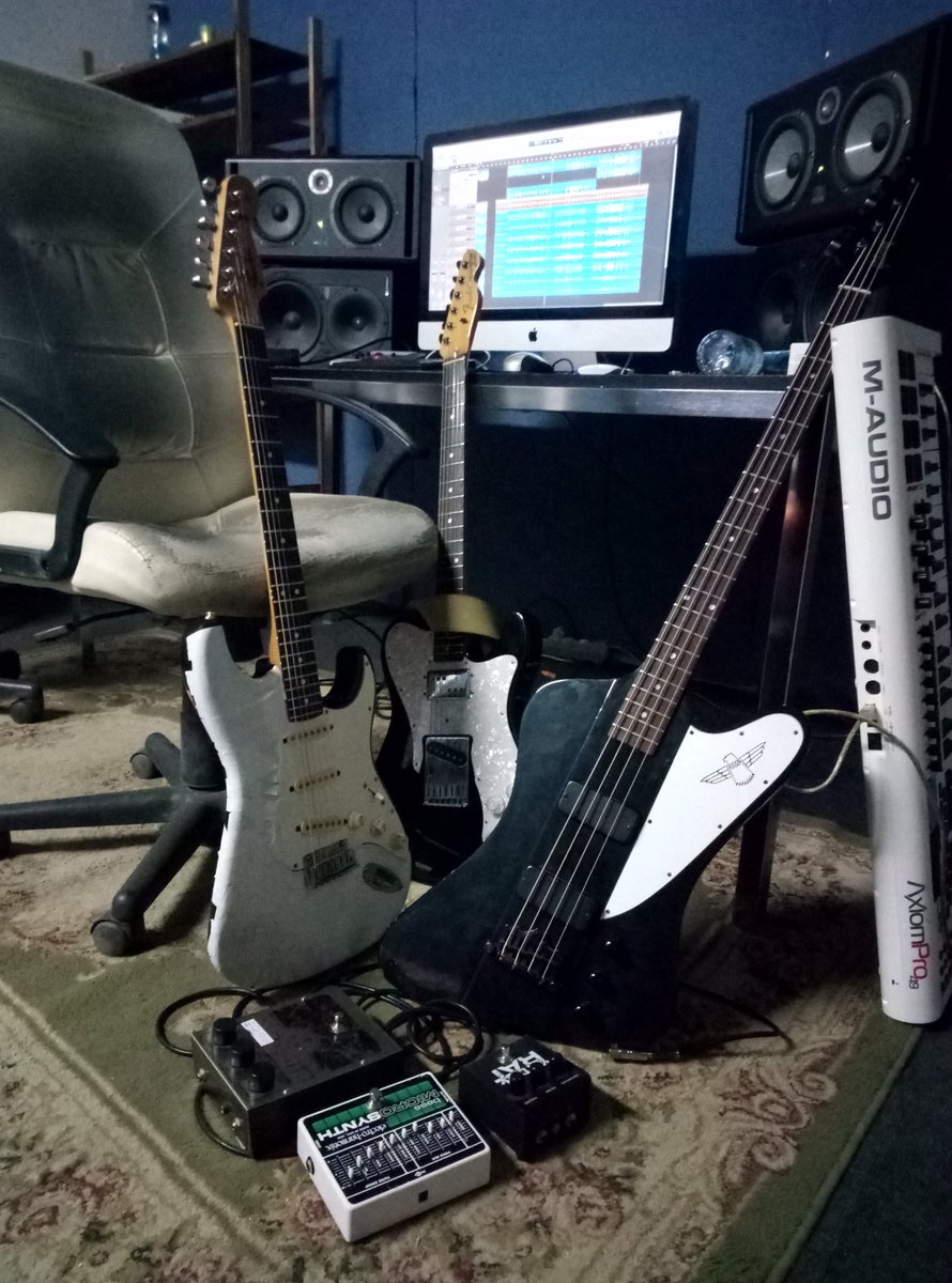 THESOLTED's tweet photo. I've just recorded my guitars and bass for the album at the #dthstudio, so my songs are almost ready. But they're still shitty I guess... https://t.co/4OACXbnm6M